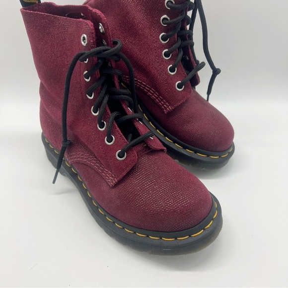 Dr. Martens 1460 Pascal Leather Boot Cherry Glitter Ray US Size 5 - Picture 6 of 16
